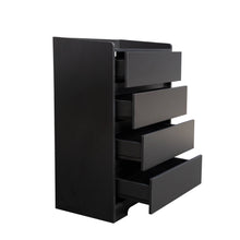 Load image into Gallery viewer, 4-Drawer Dresser, Waterproof, Black/White, Modern Design
