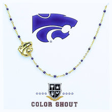 Load image into Gallery viewer, The College Logo Necklace: Side Set Logo on Enamel Bead Necklace
