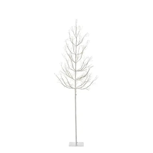 Winter White Adjustable Height LED Lighted Trees
