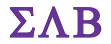 Greek Letter Decal Sticker: White / Sigma Delta Tau