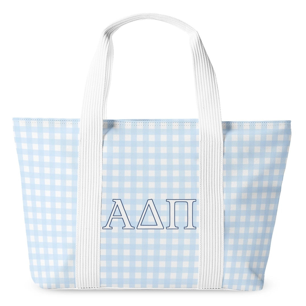 Sorority Gingham Tote Bag