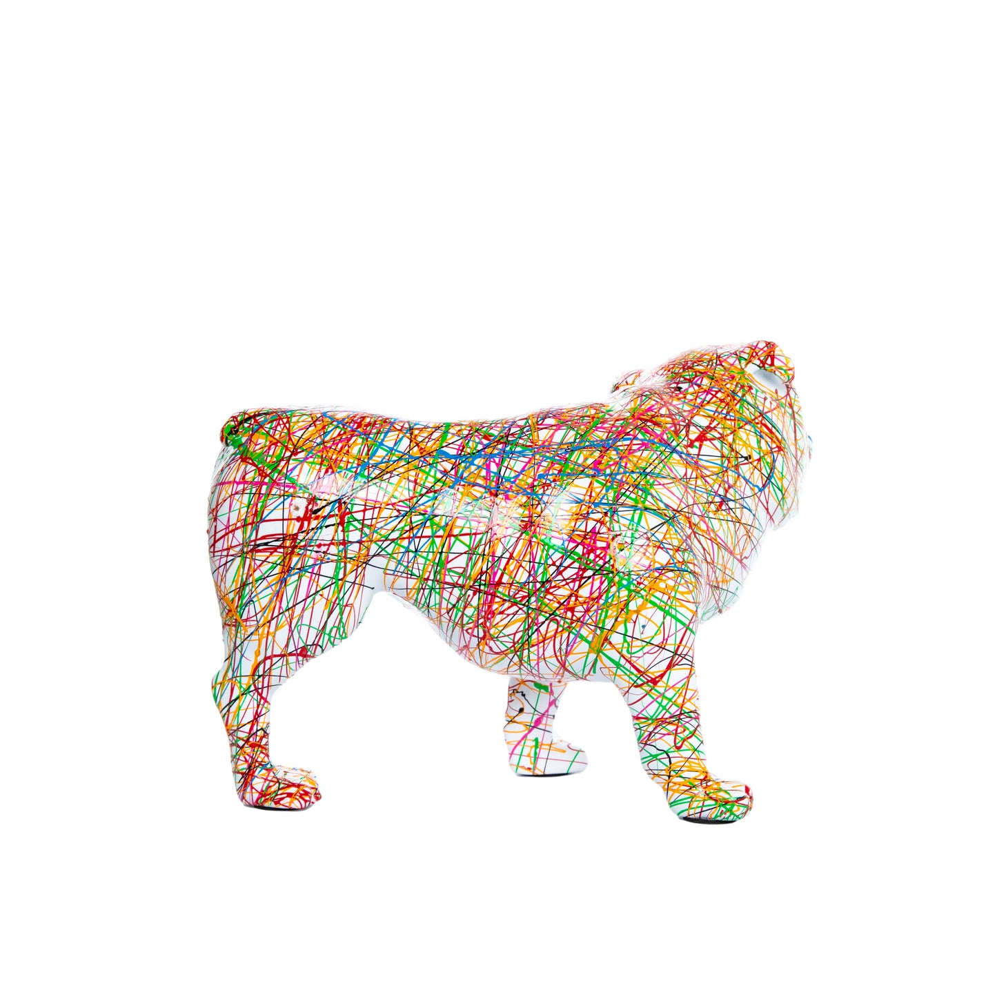 Expressionist Bull Dog with Leg Up