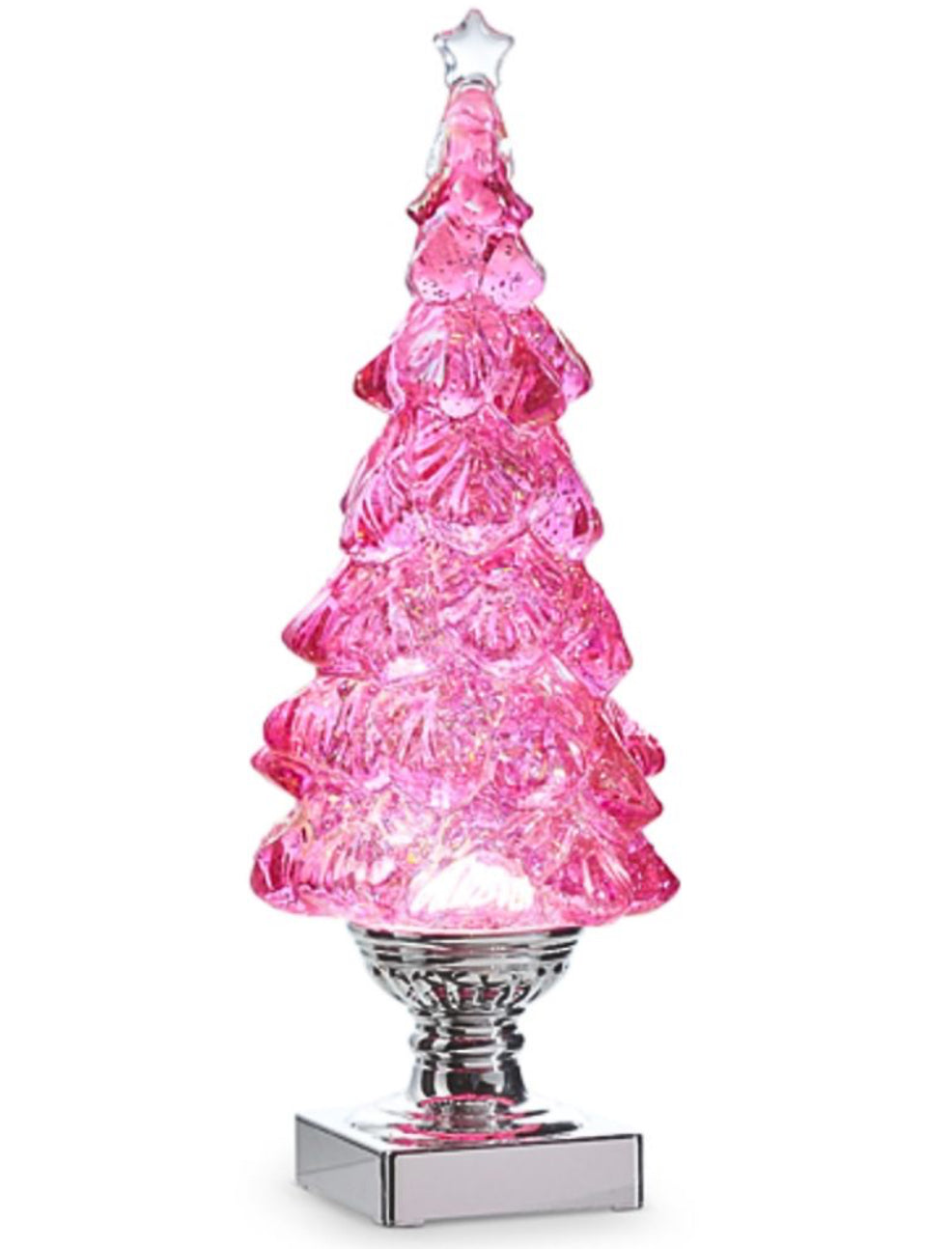 Pink Lighted Tree Decoration