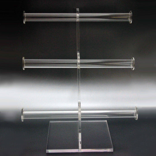 PLASTIC 3-LAYER JEWELRY DISPLAY