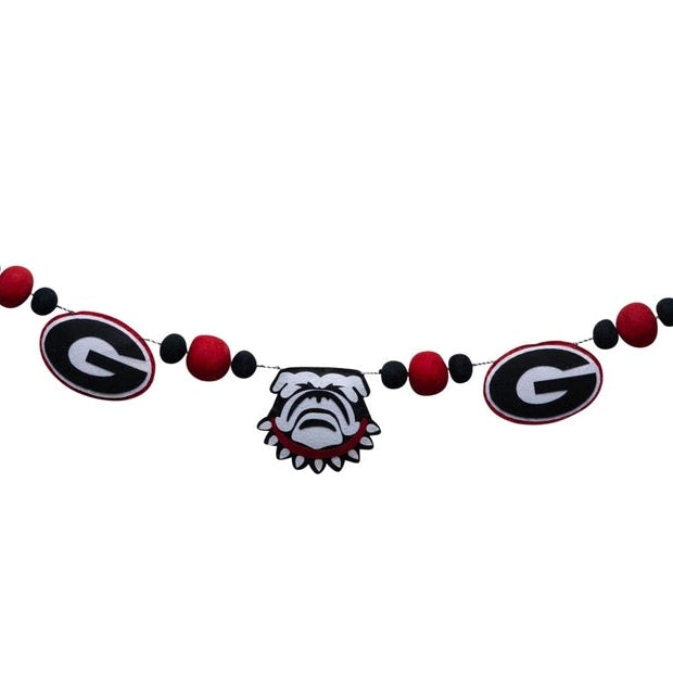 Decorative banner with logos and colors on a white background