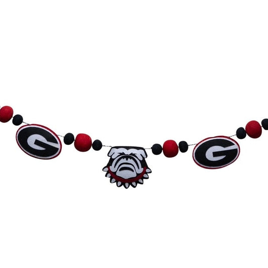 Decorative banner with logos and colors on a white background