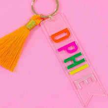 Load image into Gallery viewer, Delta Phi Epsilon Tassel Sorority Key Fob
