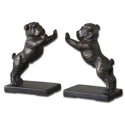 Set of 2 Bulldog Book Ends