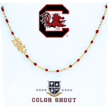 Load image into Gallery viewer, The College Logo Necklace: Side Set Logo on Enamel Bead Necklace
