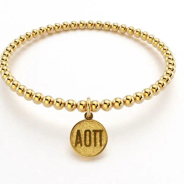 Sorority Gold Bead Bracelet