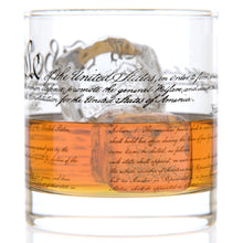 Load image into Gallery viewer, U.S. Constitution Rocks Glass
