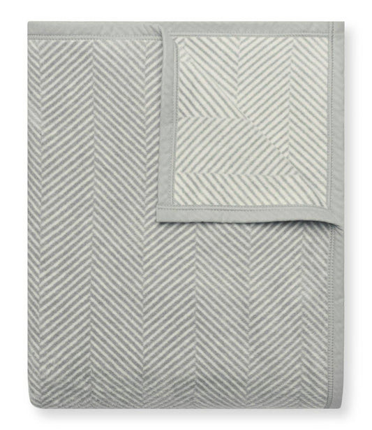 Blanket: Harborview Herringbone Light Grey
