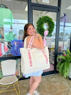 Sorority Strap Canvas Tote Bag