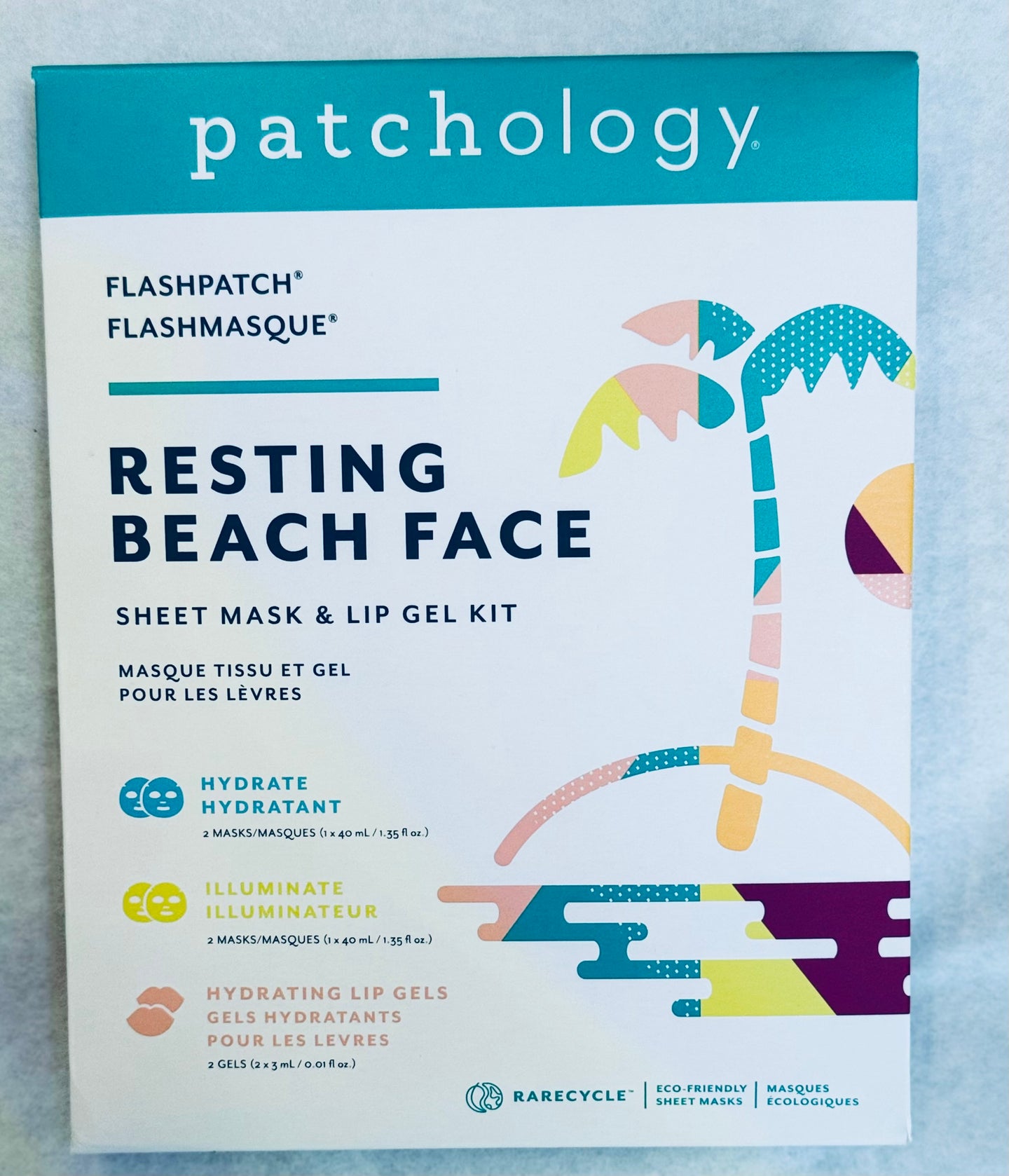 Resting Beach Face - Sheet Mask & Lip Gel Kit