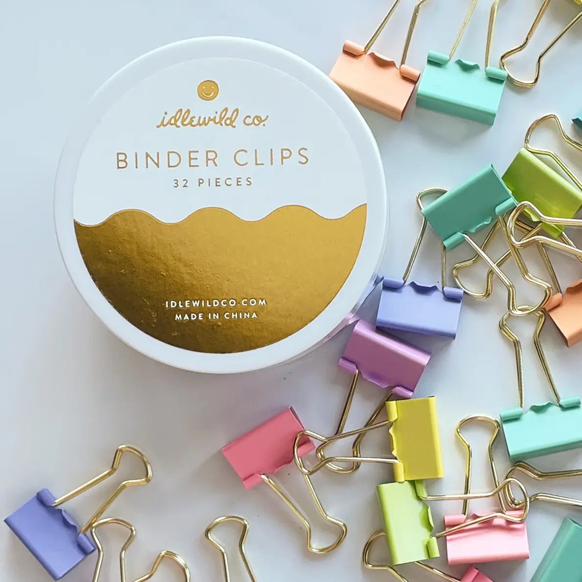 Binder Clips | Pastel Rainbow