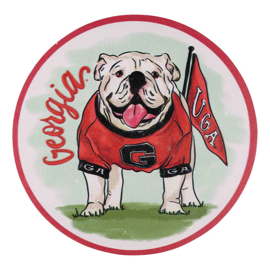 Georgia Mascot Vinyl Coasters