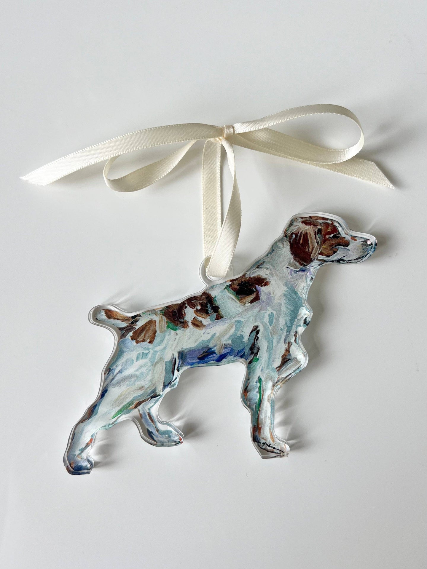 Acrylic Ornament: Brittany Spaniel