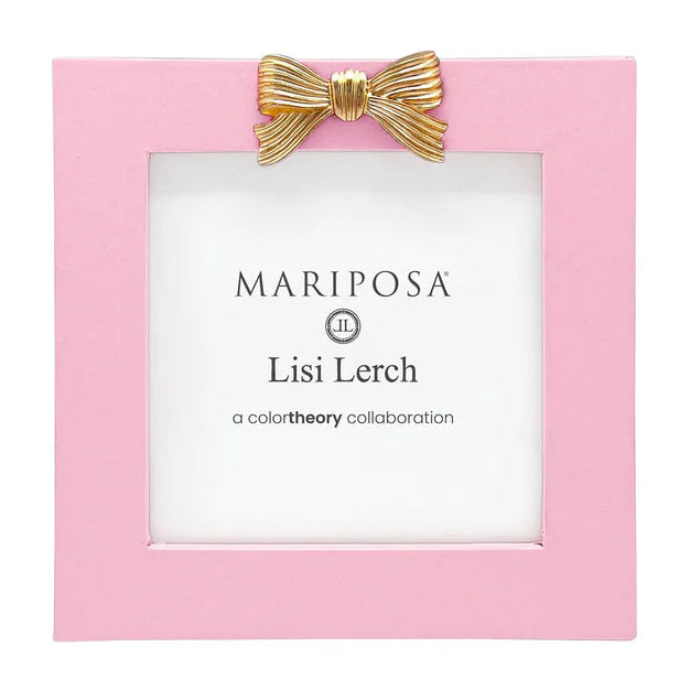 Mariposa Bow Pink 4x4 Frame