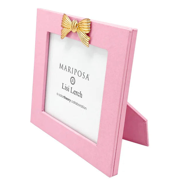 Mariposa Bow Pink 4x4 Frame
