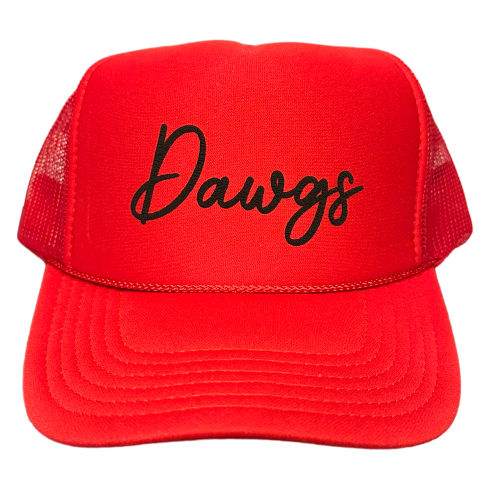 Dawgs - Red Puffy Trucker