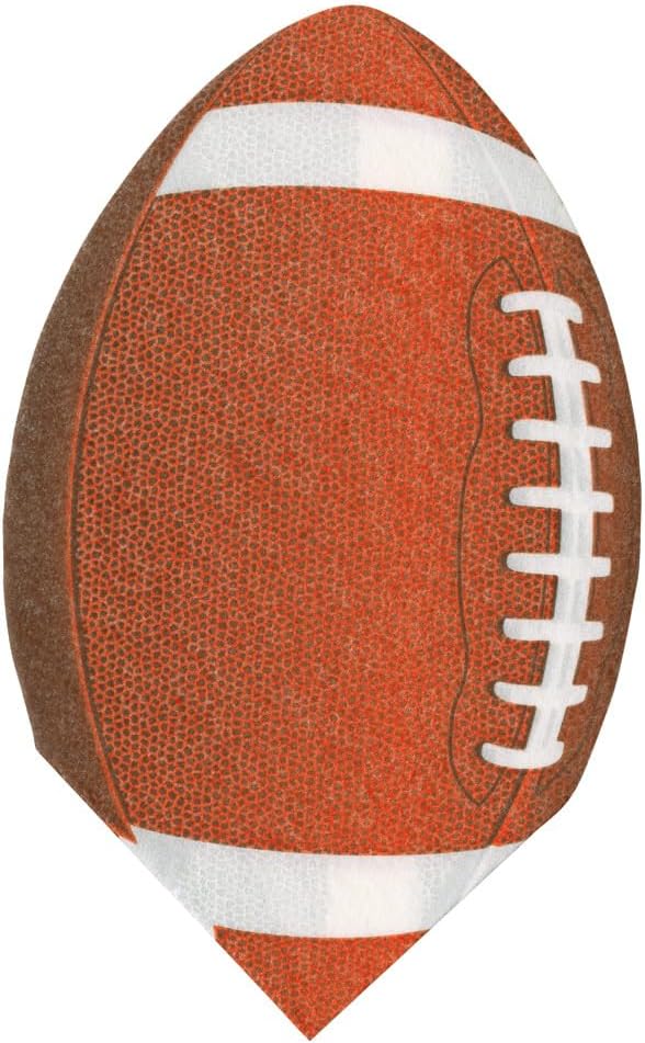 Caspari Football Die-Cut Napkin