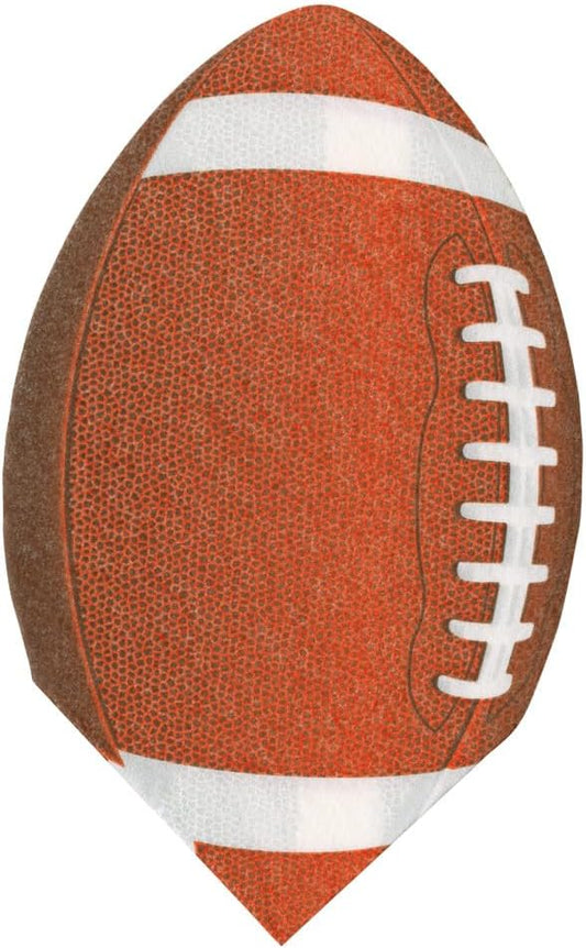 Caspari Football Die-Cut Napkin