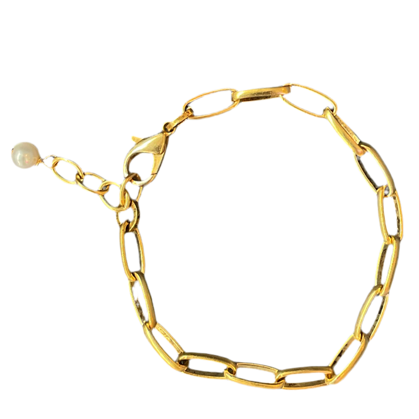 Small Gold Chain Link Bracelet