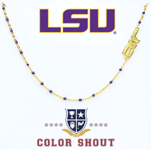 Load image into Gallery viewer, The College Logo Necklace: Side Set Logo on Enamel Bead Necklace
