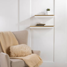 Load image into Gallery viewer, Floating Wall Shelf - Set of 2 - Wood
