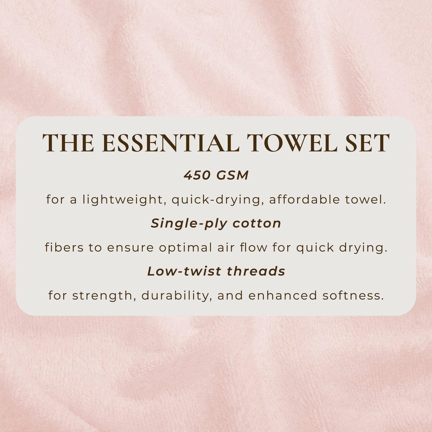 Cotton Terry Bath Towel Set - Cooper Collection