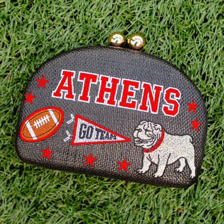 Athens Embroidered Clutch