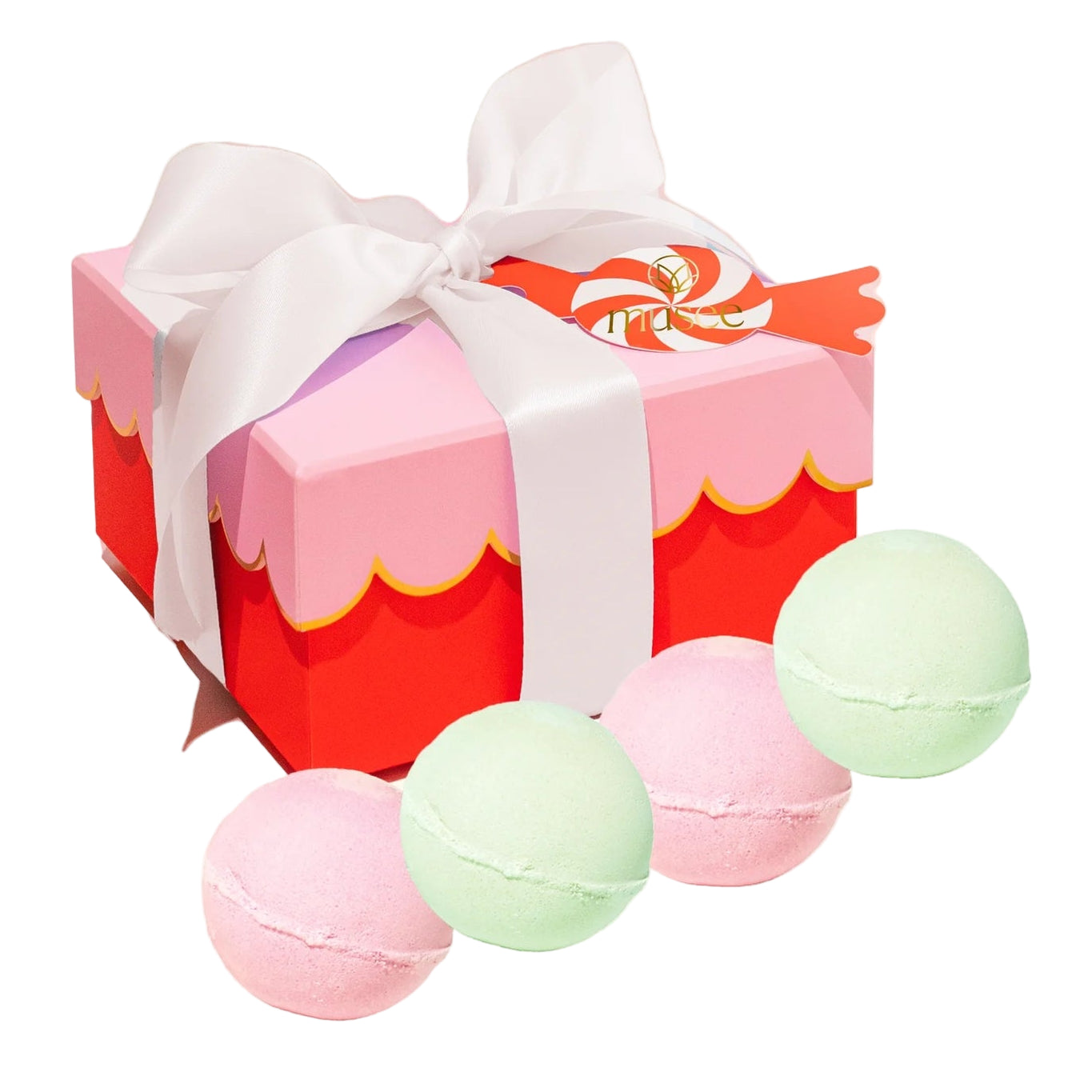 Musee Christmas Scalloped Bath Balm Set