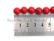 Load image into Gallery viewer, Quality Red Mother of Pearl beads,6mm/8mm/10mm/12mm/14mm Pea
