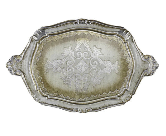 Antique Florentino Wooden Tray