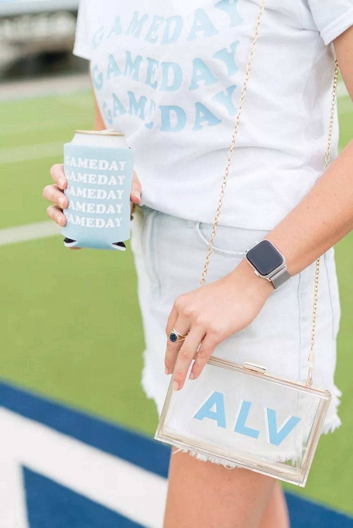 Acrylic Box Clutch with Chain Strap