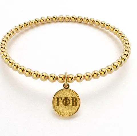 Sorority Gold Bead Bracelet