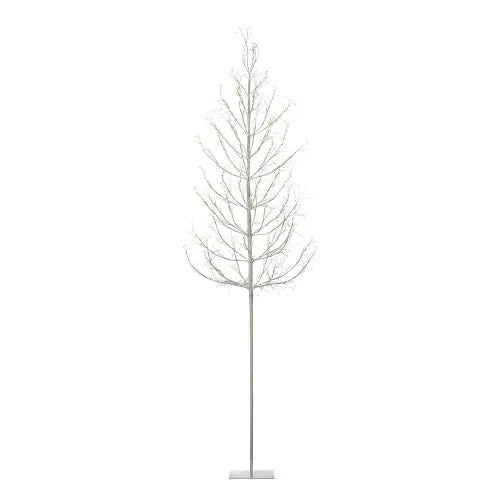 Winter White Adjustable Height LED Lighted Trees