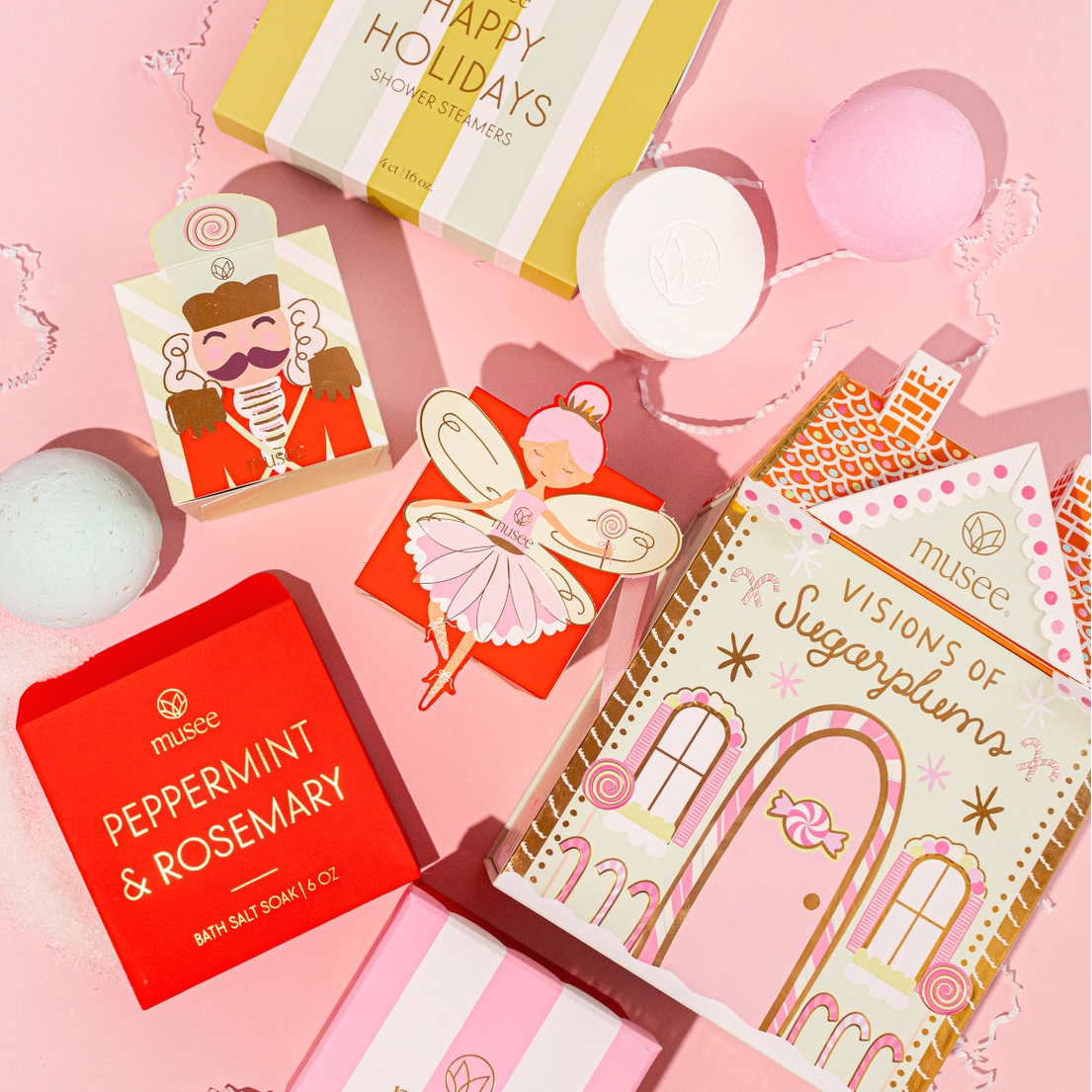 Musee Visions of Sugarplums Bath Balm & Eye Mask Set