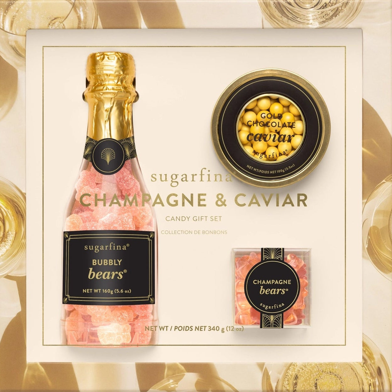 Sugarfina Champagne & Caviar Gift Set