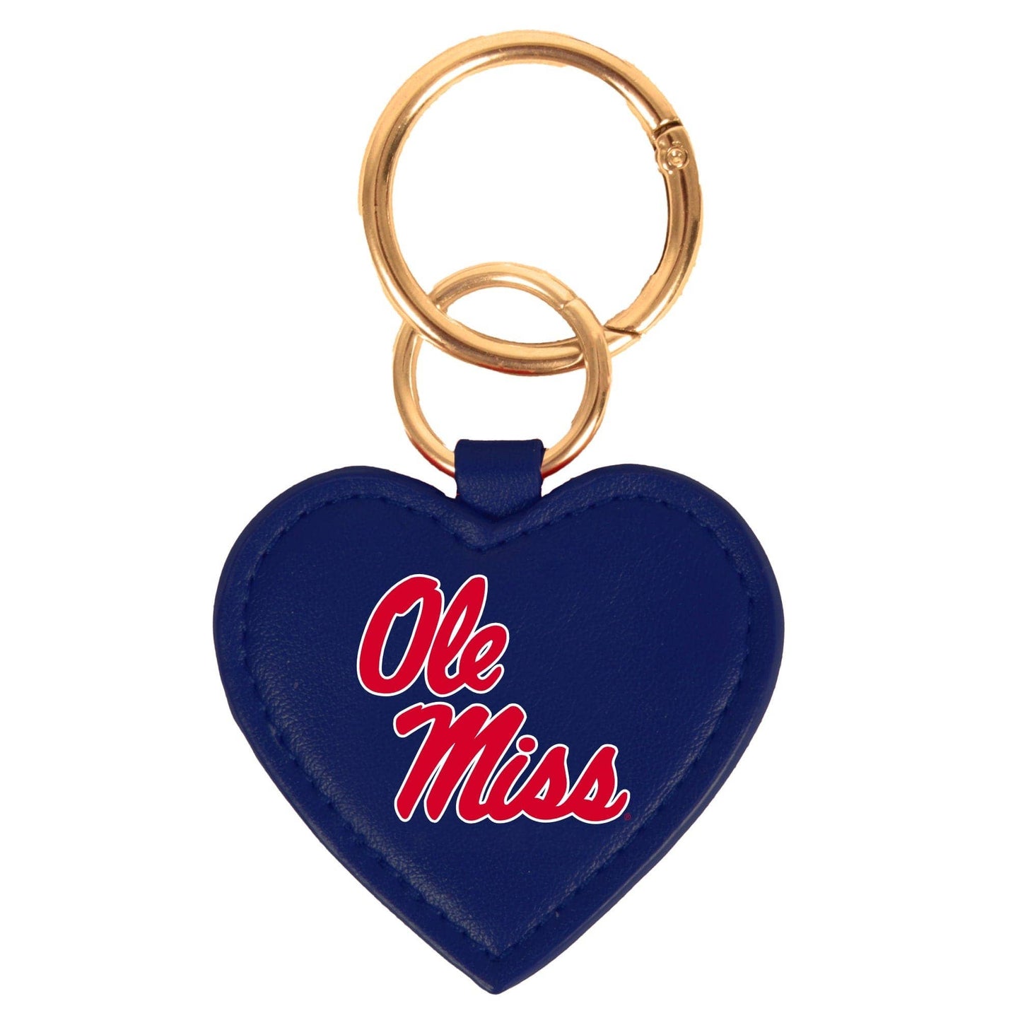 Ole Miss Rebels Heart Purse Charm/ Key Ring