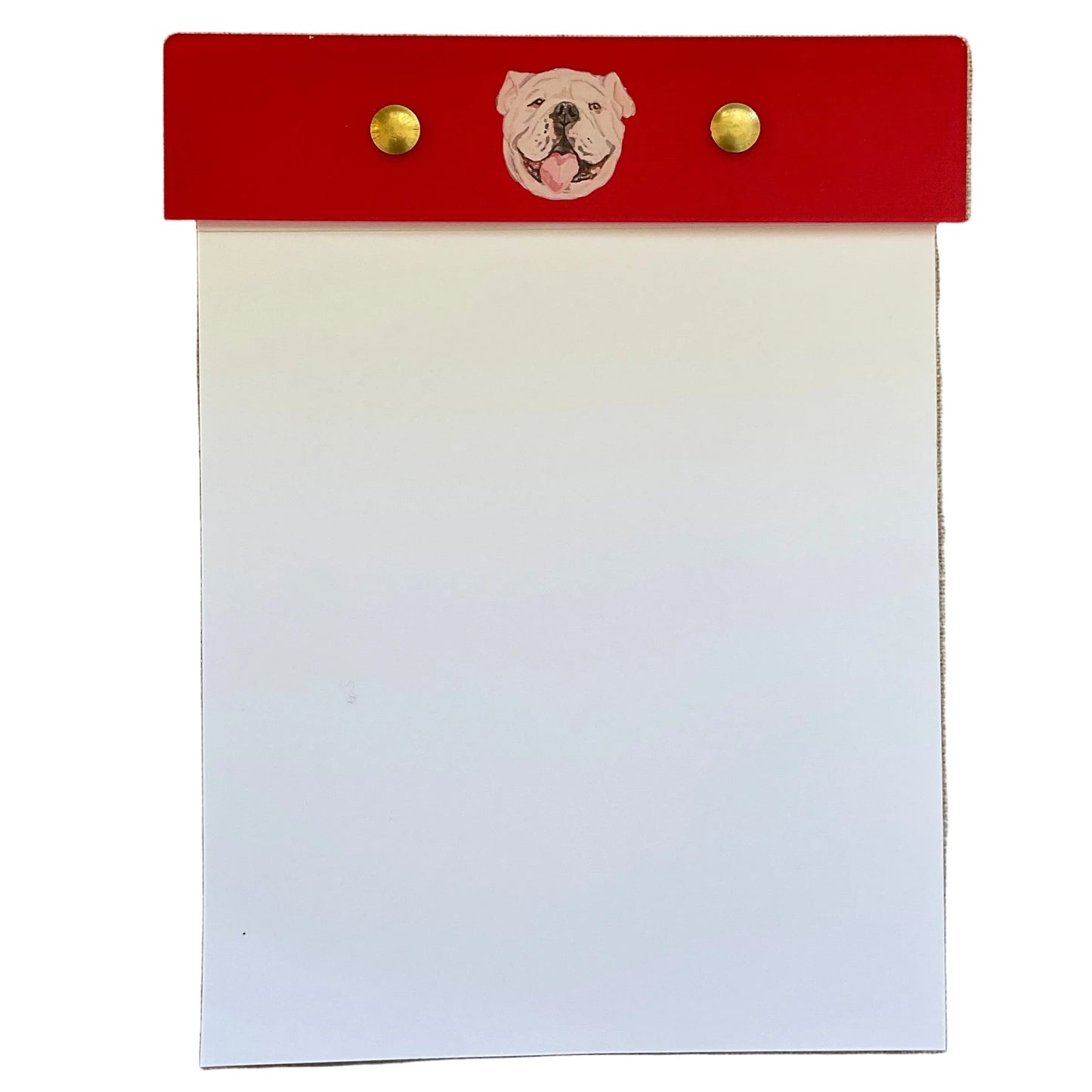 Bulldog Acrylic Notepad