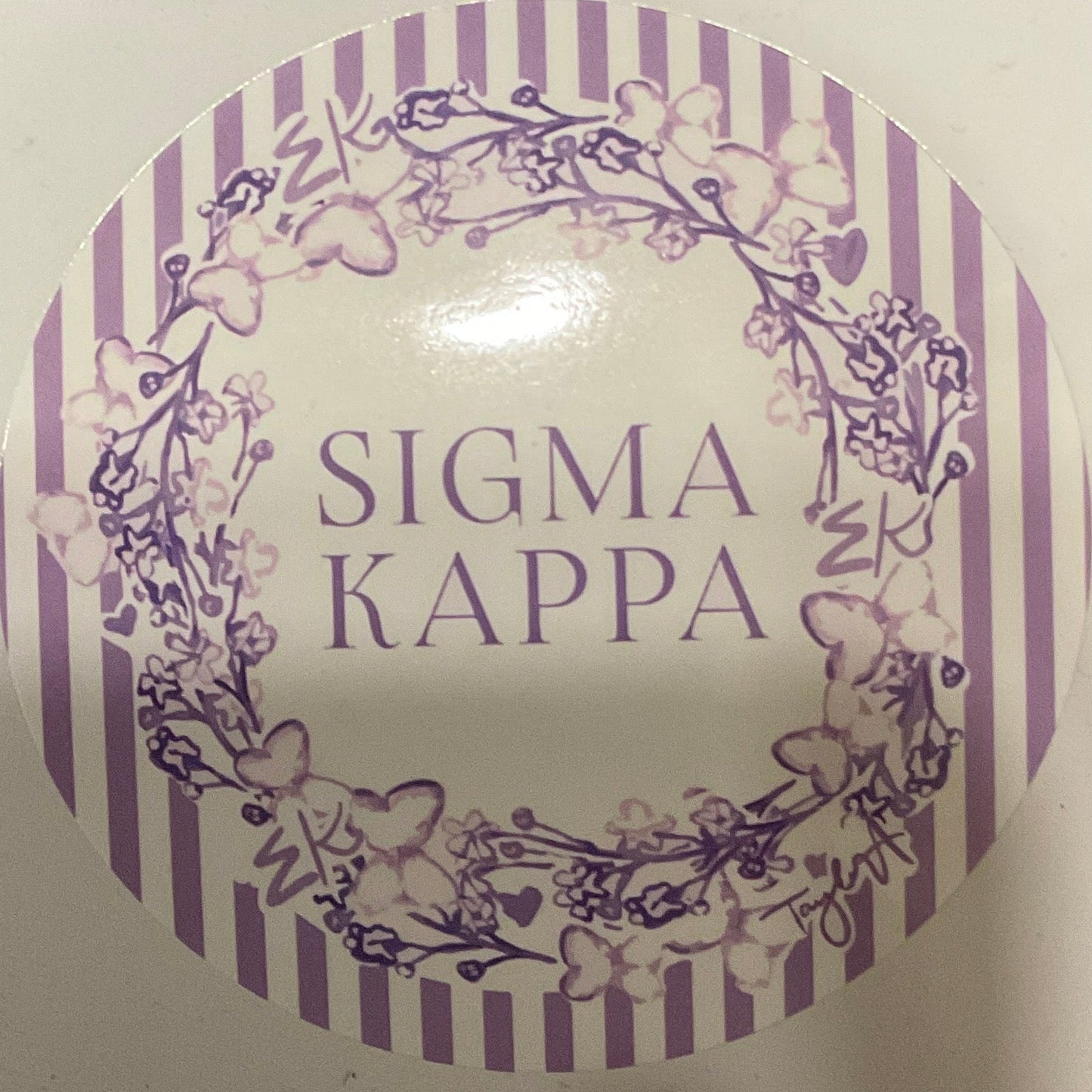 Sorority Round Sticker