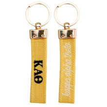 Load image into Gallery viewer, Sorority Embroidered Keychain
