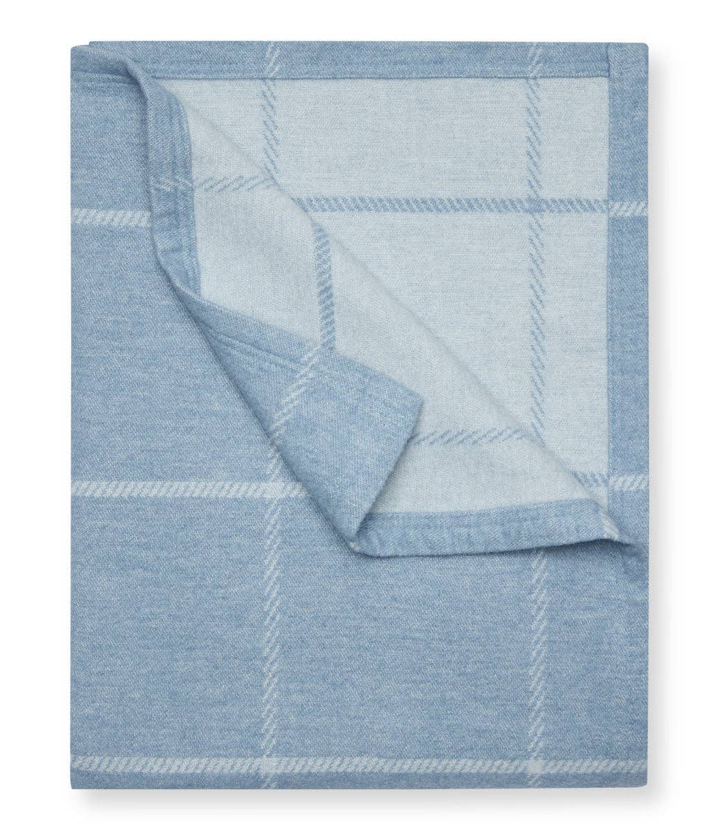 Windowpane Cornflower Blanket