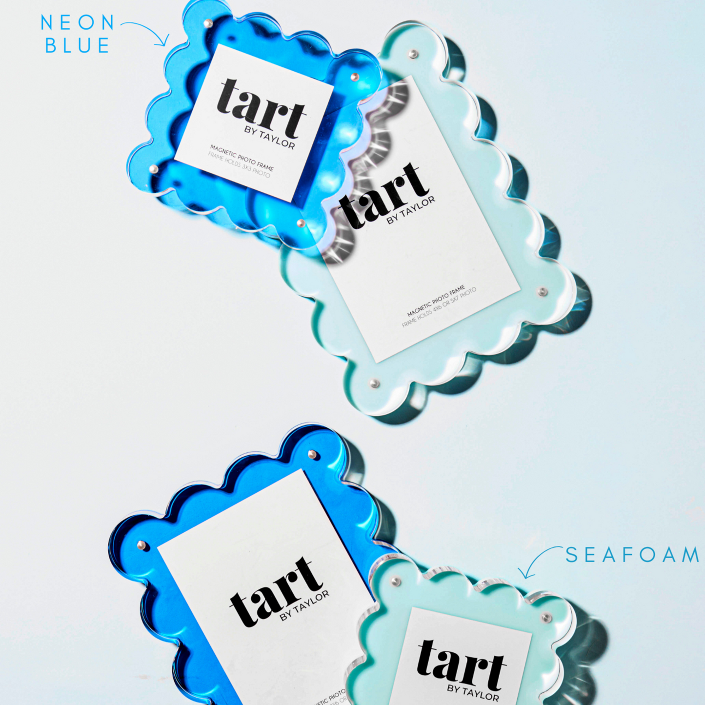 Tart By Taylor Neon Blue Mini Frame