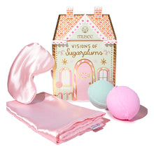 Load image into Gallery viewer, Musee Visions of Sugarplums Bath Balm &amp; Eye Mask Set
