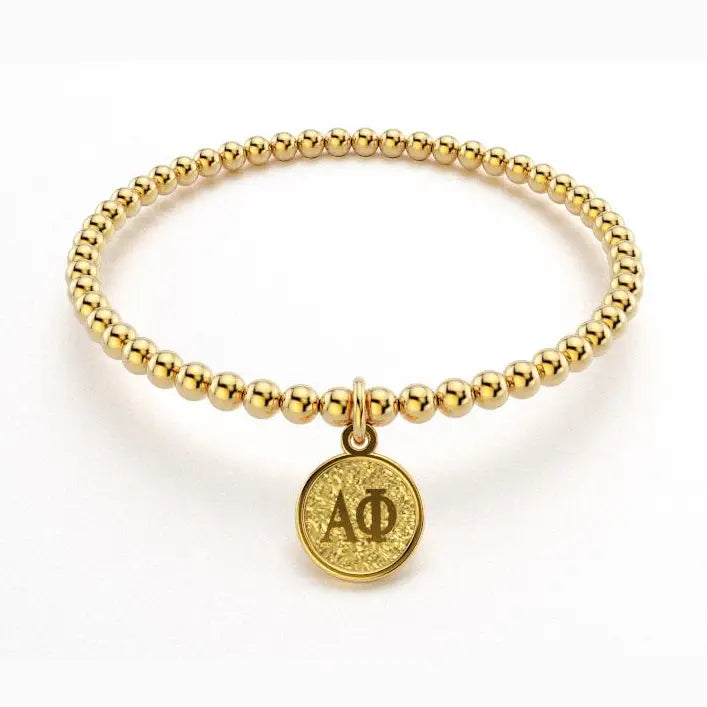 Sorority Gold Bead Bracelet