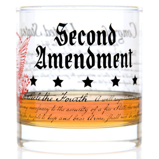 2nd Amendment Rocks Glass