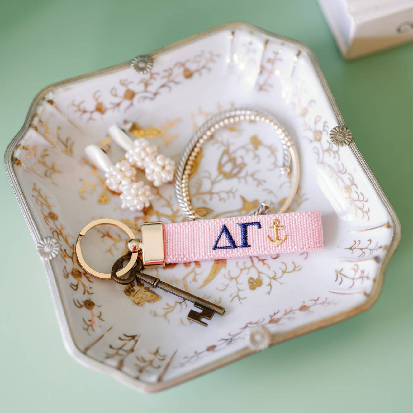 Sorority Embroidered Keychain