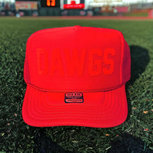 Load image into Gallery viewer, T.O.T. Trucker - DAWGS - (Red on Red)
